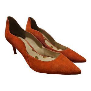 BODEN Burnt Orange Suede Pumps - Size 39 1/2